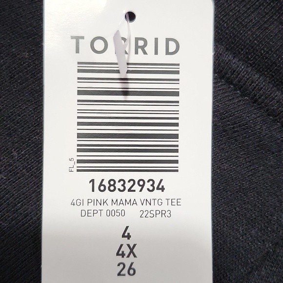 NWT Torrid Vibrant Mama Graphic T-Shirt Size 4 /4X 26 - Picture 4 of 6
